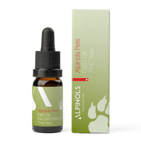 Huile de CBD pour chiens (6%), sans THC, 10ml