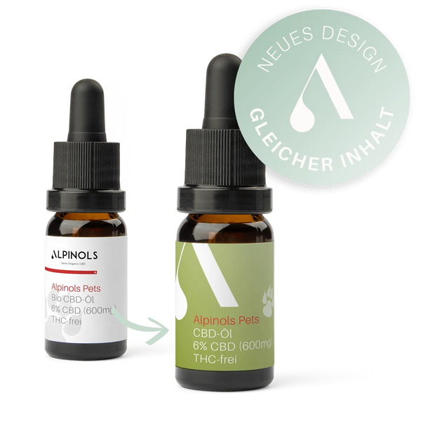 Huile de CBD pour chiens (6%), sans THC, 10ml